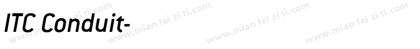 ITC Conduit字体转换